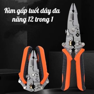Kìm Tuốt Dây Điện Đa Năng 12 Trong 1Có Thể Gấp Gọn Bỏ Túithép Chrome Vanadi Mạnh Mẽ Và Bền Bỉ