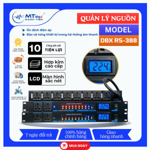 [ Mới nhất ]- Quản lý nguồn DBX RS-388  8 Kênh Có Màn Hình Led Bảo Vệ An Toàn Dàn Âm Thanh Và Các Thiết Bị Điện