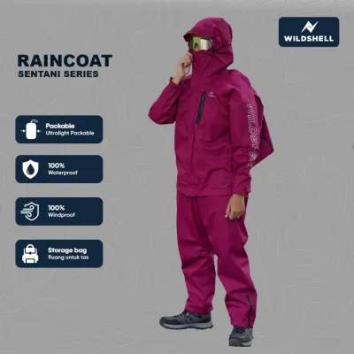 Flash Salle Raincoat / Jas Hujan Wildshell Sentani Series