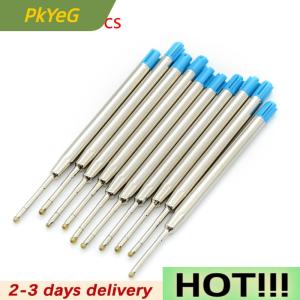 PkYeG 10 Pcs blue ink parker style standard 1.0mm ballpoint pen refills nib medium