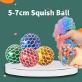 Mesh Squish Ball / Squeeze Ball Release Stress Funny Anti-Stress Squishy Grape Relief Ball/E04008. 