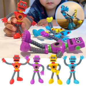 Creative Twisted and Deformed Wire Robot Figets Toy Ever-Changing Villain Doll Fun Decompression Tricky Children Toy