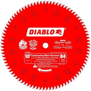 Diablo 10 in. x 84-Teeth Laminate/Non-Ferrous Metal Cutting Saw Blade