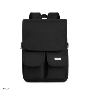 Balo NATO® "Milan - Backpack" Sợi Vải SmartCanvas/Deluxe Ba Lô Đựng Laptop Nam Nữ Đẹp Đi Học Đi Làm Đi Chơi Đen Xanh