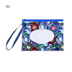 GOODOO 1PC Fashion EVA with Snap Strap Baby Wet Wipes Box Cleaning Wipes Case Wipes Container Wet Wipes Bag