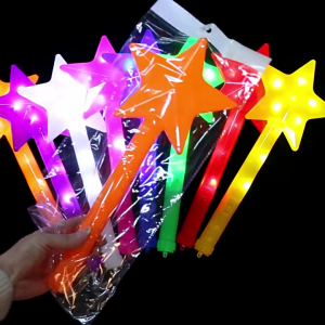 Phát Sáng Cây Đũa cổ tích ngôi sao năm cánh Stick Số Lượng Lớn Cho người lớn trẻ em Ngoài Trời Mùa Hè Chơi Đảng Fleamarket Cung Cấp 10Pcs