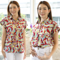 เสื้อเชิ้ตคอปก  เสื้อแขนสั้น น่ารักมาใหม่ สาวๆวัยทำงานห้ามพลาด ใส่ไปทำงานก็ดูสุภาพนะ. 