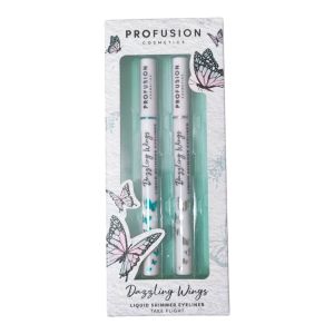Profusion Cosmetics Empowered Butterfly Dazzling Wings Liquid Shimmer Eyeliner Quick-dry Waterproof Sparkling Linears 1.2mL