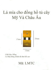 Lá mía cho đồng hồ cây tủ Mỹ và Châu Âu đúng chuẩn loại cao cấp.