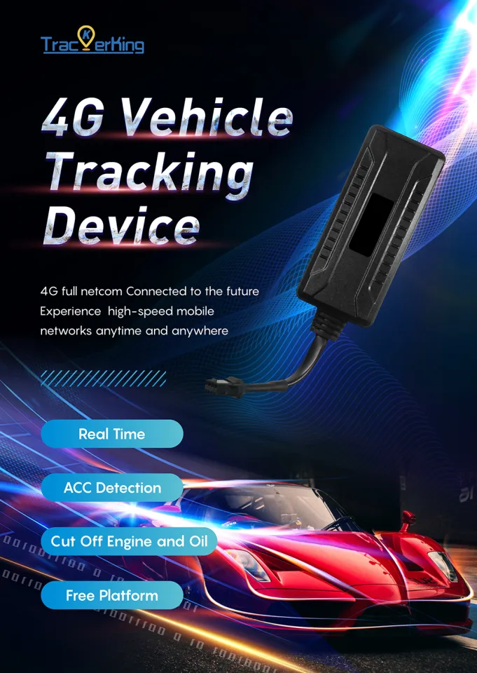 GPS Tracker For Car Motorcycle 4G TrackerKing DK12 Vehicle