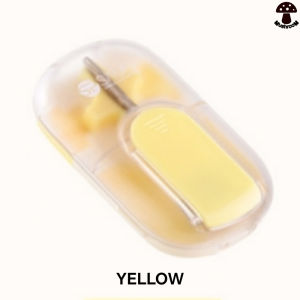 MM Pill Cutter Magnetic Medicine Splitter Storage Box Tablet Divide Case Portable