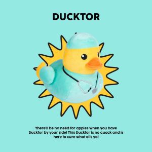 FuzzYard The Waddle Quacking Duck Plush Toy for Cats & Dog | 13 Cute Designs with Squeaker