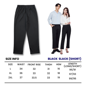 JBROS Korea Cooling Quick Dry Slack Pants (Short) Size L-XXL Women/Men