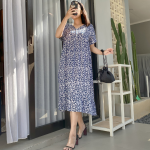 Tania Dress Daster Viral Busui Cantik Homedress Rayon Kekinian