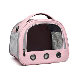 Guinea Pig Outdoor Shoulder Bag Mesh Breathable Guinea Pig Carry Pouch Bag Transparent Chinchilla Bird Hedgehog for Small Rabbits Parrots