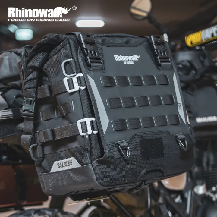 Rhinowalk Motorcycle Side Pannier Bag Waterproof 35L Quick Release