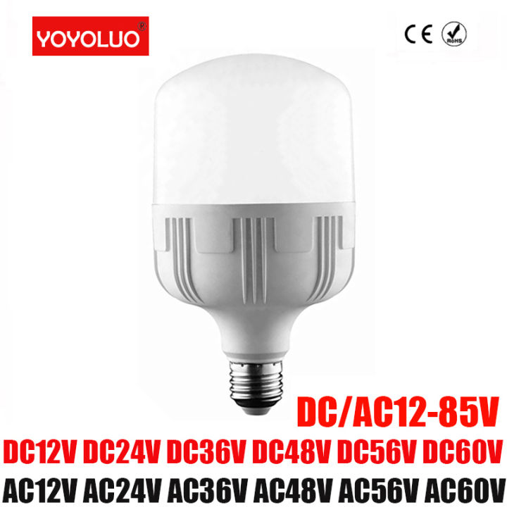 Ac Dc 12v 24v 36v 12 85v Led Bulb E27 B22 3w 6w 9w 12w 15w 18w Led Bulb Cold Warm White Smd 2835 3733