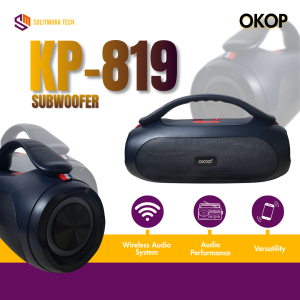 OKOP KP-819 Sonido Super Bass Sound Subwoofer Portable Bluetooth Speaker 40W