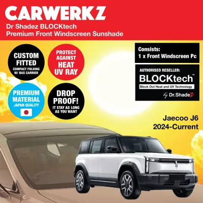 Dr Shadez BLOCKtech Premium Front Windscreen Foldable Sunshade for Jaecoo J6 J7