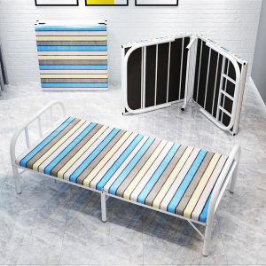 Folding Bed Single Thickening Upgrade Portable Office Nap Bed No installation Bed