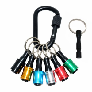 5/6pcs Extension Screwdriver Bits Holder Set with 1 Black Metric Keychain Extension Bar Easy Change Screw Adapter