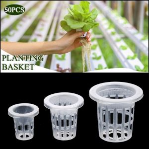 NCNC(okdeals01) 50Pcs Clone Hydroponic Soilless Colonization Planting Grow Nursery Pots Plant Basket Mesh Pot Net Cup