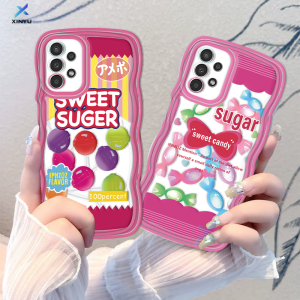 (Lokal Ready) Xinyu Casing hp Samsung A14 A04S A13 A04E A03 A03S A50 A50S A30S A23 A22 A21S A12 A02S A11 A51 A10 A30 A52 A52S M12 A71 A53 A32 M23 5G A33 A73 Fruit lollipop Heart Wave Edge TPU Soft Case Cover