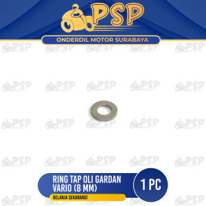 Ring Tap Oli Gardan Vario 8mm (Harga Per 1 PCS) - Ring Reng Plat Aluminium Almini Tutup Oli Oil