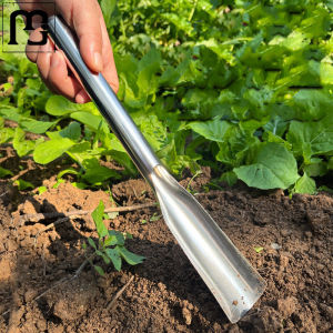 Tamias พลั่วปลูกผักสแตนเลสทนทาน - เครื่องมือกำจัดวัชพืชกลางแจ้ง พลั่วปลูกผักหนา