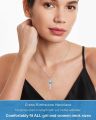 Hari Kekasih - Kalung Salib dengan Batu Kelahiran Hati Tulen untuk Wanita, Iman dan Cinta,  Hari Lahir untuknya. 