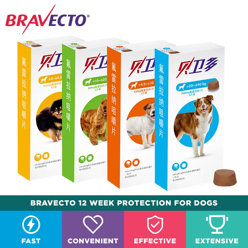 Bravecto Chew for Dogs to Kill Fleas and Ticks Chew (12-wks