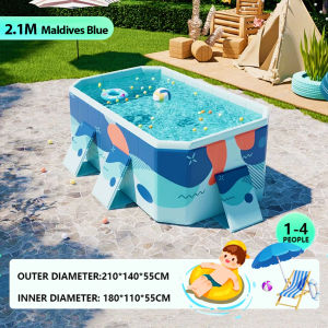 Maldives Blue Non Inflatable Folding Fences Swimming Pool For Family Portable Storage pool