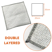 Stainless Steel Scrubber Cloth Kitchen Cleaning Cloth Dishwashing Cloth / Oil-Free Cleaning Pot Brush [Heavy Duty]