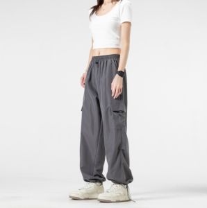 Baggy Jogger High Waist Cargo Pants For Women Wide Leg Loose Casual Trousers