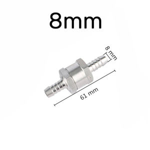 6/8/10/12mm Aluminum Alloy One Way Check Valve for Car Vacuum Hose Water Pumps