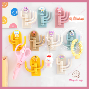 Combo 5 Móc dán tường 3 chấu móc treo đồ đa năng 3 chấu tiện lợi