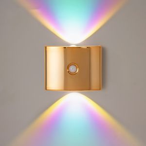 CMIEWN5 Cảm biến hồng ngoại Đèn tường cảm ứng LED Đèn 3 màu/đèn neon Lắp đặt từ tính Đèn gắn tường cảm biến PIR Được sử dụng rộng rãi Đa chức năng Đèn ngủ từ tính Chiếu sáng hành lang