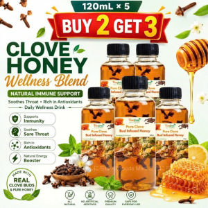 [BUY 1 GET 1] PURE CLOVE BUD INFUSED HONEY | Real Clove Buds | Natural Honey Drink