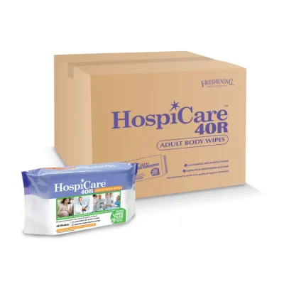 Hospicare Wet Wipes 40R Extra Large 40 Sheets (1 Carton-18 packets)