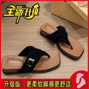 [Free Shipping] Korean-Style Buckle-Strap Platform Sandals For Women Perfect For Summer Wear 2026 Versatile Wedge Heel Design Ideal For Beach Vacations