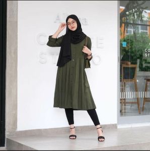 Tunik Dzuvia FULL KANCING // TERLARIS // TERBARU // TERMURAH // BUSUI BY ADIJAYA TUNIK LENGAN KANCING KEKINIAN tunik lebaran Tunik Fhasion 2021