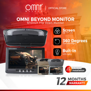 Tv kereta OMNI BEYOND 10.1" Flip Down Car Roof Monitor 10.1 Inch Super Silm Car TV Monitor Kereta Kereta Siling TV