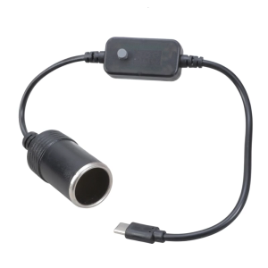 PD USB C to Cigarettes Lighter Socket Adapter Cable 5V to 20V for Car Accessories Like DashCam and GPSs