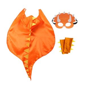 CHICKETTI Golves Dragon Cloak Cosplay Costumes Hooded Cape Dinosaur Costume Fancy Halloween Kids Costume Boys Girls
