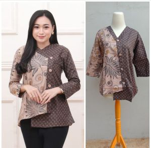 BISA COD - Atasan wanita dewasa kekinian / Atasan batik wanita / blouse terbaru 2022 / baju dewasa wanita / atasan wanita elegan / blouse wanita korean style / baju atasan wanita / blouse wanita korean style / atasan wanita