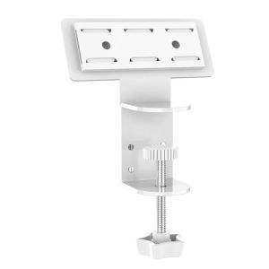 HDTRJ Clamp on Under Desk Power Strip Holder Adjustable Clamp No-Drill Hanging Power Socket Stand Rust-proof Space Saving Outlet Fixing Rack Desk Edge Installation