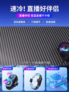 FS06 Mobile Phone Semiconductor Cooling Dual Fan Radiator Fan Cooler Heatsink