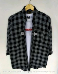 Kemeja Flanel Pria Lengan Panjang & Baju Hem Pria Casual Distro Kekinian Best Seller