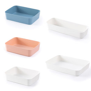 [HUSTOM] COD กล่องเก็บของแบบรวมได้ถาดเก็บเครื่องสำอางตั้งโต๊ะที่เก็บเสื้อผ้าอุปกรณ์บนโต๊ะอาหารลิ้นชักพลาสติก