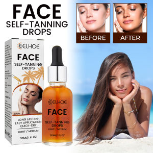 【High Quality Product】Create Charming Wheat - colored Skin! EELHOE Facial Tanning Essence Radiant and Plump for Alluring Appeal
